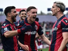 Bologna-Salernitana 3-0, rossoblù a -2 dalla Juventus