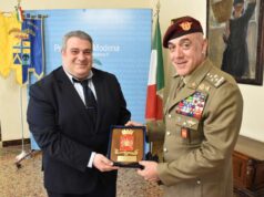 Il Capo di Stato Maggiore Masiello incontra Braglia nella sede della provincia di Modena