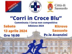 Sabato a Sassuolo “Corri in Croce Blu”, camminata/corsa non competitiva