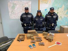 La Polizia locale di Modena sequestra oltre 17 kg di hashish