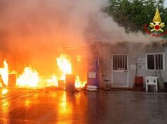 Incendio in discarica a Quattro Castella