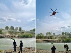 Due operai in balia della corrente del fiume Reno recuperati nei pressi della tangenziale Nord di Bologna