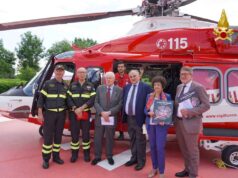 Modena cerimonia di commemorazione dei 70 anni di istituzione della Componente Aerea dei Vigili del Fuoco