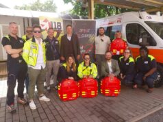 Sport e solidarietà per aiutare i bambini, il Team Enjoy dona 22 zaini pediatrici al 118 di Modena