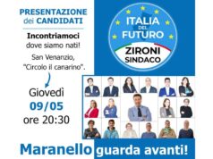 Maranello, giovedì 9 maggio la presentazione dei candidati della Lista civica Italia del Futuro