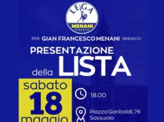 Sabato a Sassuolo presentazione della lista della Lega per Gianfranco Menani