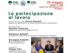 “Partecipazione al lavoro”: tavola rotonda Cisl ER con Daniela Fumarola e Gianluca Galletti