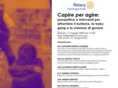 Il Rotary Club Reggio Emilia promuove un convegno sulla lotta al bullismo, alle baby gang e alla violenza di genere