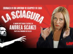 Andrea Scanzi al Michelangelo con il suo monologo dedicato alla Meloni e non solo