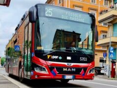 Bologna in Champions League: in città anche i bus Tper si vestono di rossoblù
