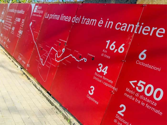 Tram, da lunedì 22 luglio a Bologna chiuso il primo tratto di viale Aldo Moro