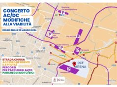 Concerto Ac/Dc: le modifiche alla viabilità e i provvedimenti in vigore da venerdì 24 maggio a Reggio Emilia
