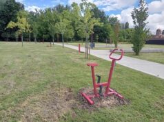 Alcune nuove installazioni nel parco della Cappuccina a Carpi