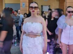 SkyLook: fashion show in piazza Roma