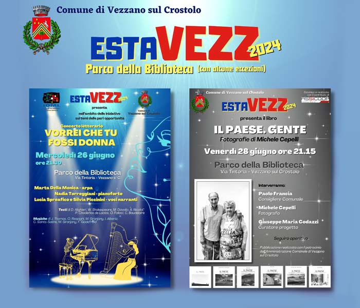 Nuova settimana di EstaVezz tra musica, letteratura e fotografica