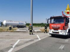 Castelfranco: serbatoio di un bilico perde gas, i Vigili del fuoco intervengono in Autostrada