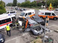 Tre feriti in un incidente stradale all’incrocio tra via Corassori e Strada Formigina