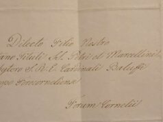 I Carabinieri del Nucleo TPC di Napoli restituiscono alla Diocesi di Imola una lettera manoscritta di Papa Pio IX