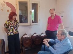 La nuova sindaca di Campogalliano, Daniela Tebasti ha accolto il prof. Francesco Saccani