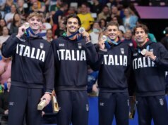 Bronzo per la staffetta azzurra 4×100