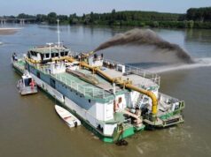 Motodraga in azione sul Po per assicurare la risorsa idrica ai territori reggiani, modenesi e mantovani