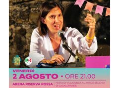 Elly Schlein il 2 agosto alla Festa di Villalunga