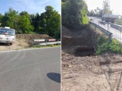 Intervento di sistemazione sulla statale 63 ad Ardaceda: entro oggi riapre il doppio senso di marcia