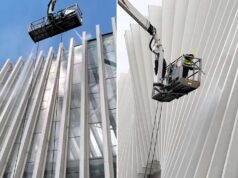 Stazione AV Mediopadana Reggio Emilia: completata la pulizia delle onde di Calatrava
