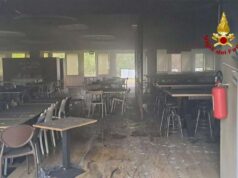 Incendio alla mensa Cirfood di Mancasale