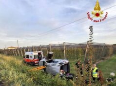 Auto fuori strada ad Altedo: quattro feriti