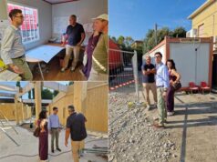 Sindaco Mesini e Assessore Pennacchia in visita ai cantieri scolastici sassolesi