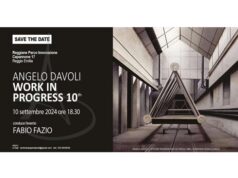 Angelo Davoli “Work in progress 10th”, evento dedicato all’artista condotto da Fabio Fazio il 10 settembre a Reggio Emilia