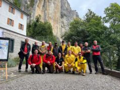 Bomberos dal Paraguay alla Pietra di Bismantova per esercitarsi