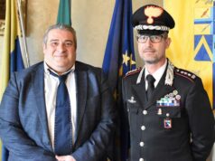 Il presidente della Provincia di Modena, Braglia incontra in nuovo comandante dei Carabinieri