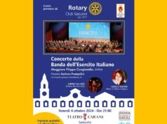 La Banda dell’Esercito in concerto al Carani. Evento in programma venerdì 4 ottobre