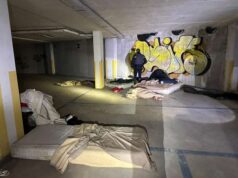 Blitz dei carabinieri nel parcheggio dell’ex Gasometro di Reggio Emilia adibito a dormitorio