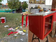 Recuperata la casetta dei libri vandalizzata al parco Berlinguer di Modena
