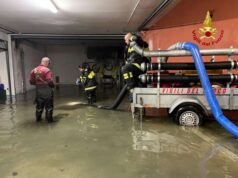 Diversi prosciugamenti di autorimesse allagate dalle piogge da parte dei vigili del fuoco