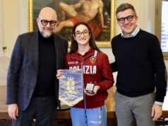 Elisa Iorio, ginnasta modenese medaglia d’argento a Parigi 2024 ricevuta in Municipio