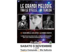 Le grandi melodie tra le stelle…di Teresa, sabato al Teatro di Rio Saliceto