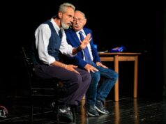 Pippo e Andrea Santonastaso al Teatro Dehon di Bologna ne “Lo scemo in televisione”