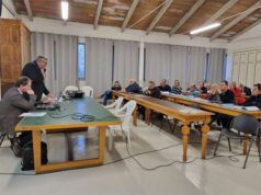 Emilia Centrale, sopralluogo sul nodo idraulico a Bagnolo in Piano per verificare lo stato della rete idraulica consortile