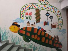 Inaugurazione murale alla scuola Enzo Ferrari