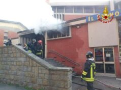 Incendio nella Chiesa dei Santi Angeli Custodi a Bologna
