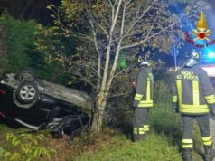 Auto fuori strada questa notte, un ferito ad Arceto