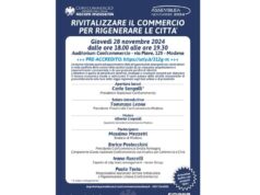 Domani a Modena tavola rotonda di Confcommercio “Rivitalizzare il commercio per rigenerare le città”