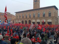 Sciopero generale: grande partecipazione dei metalmeccanici alla manifestazione Regionale a Bologna