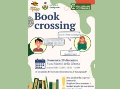 Casalgrande: iniziativa di book crossing durante il mercato straordinario di domenica mattina, 29 dicembre