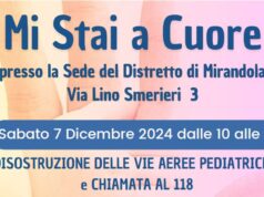 “Mi stai a cuore”, a Mirandola tre appuntamenti dedicati alla prevenzione e al primo soccorso in età pediatrica