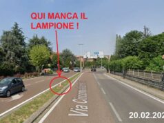 Un cittadino ci segnala la mancanza di due lampioni in Circonvallazione Sud a Sassuolo